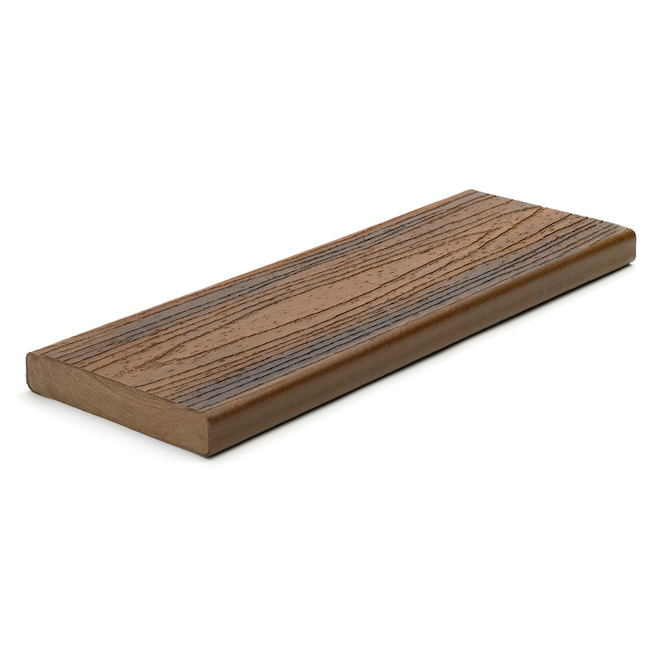 Planche de terrasse Trex Transcend Tropicals, rhum épicé, 1 po x 6 po x 16 pi, bord carré