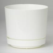 Pot et soucoupe Blanc