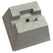 Revelstoke 2-Way Post Block - Grey - Concrete - 15 3/4-in L x 9 27/32-in W x 7 7/8-in H