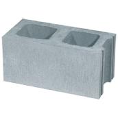 Revelstoke Concrete Block - Grey -  Standard - 16-in L x 8-in W x 8-in H