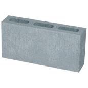 Revelstoke Concrete Block - Standard - Grey - 20.32-cm H x 10.16-cm W x 40.64-cm L