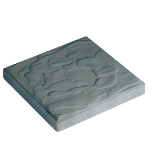 Revelstoke Block Concrete Slab - Textured Surface - Slate - 16-in L x 16-in W x 2 3/8-in T