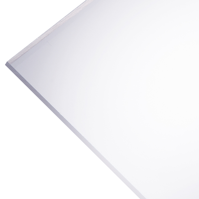 Panneaux en acrylique Plaskolite Optix, transparent, résiste aux chocs et  aux intempéries, 24 po L. x 18 po l. 49066