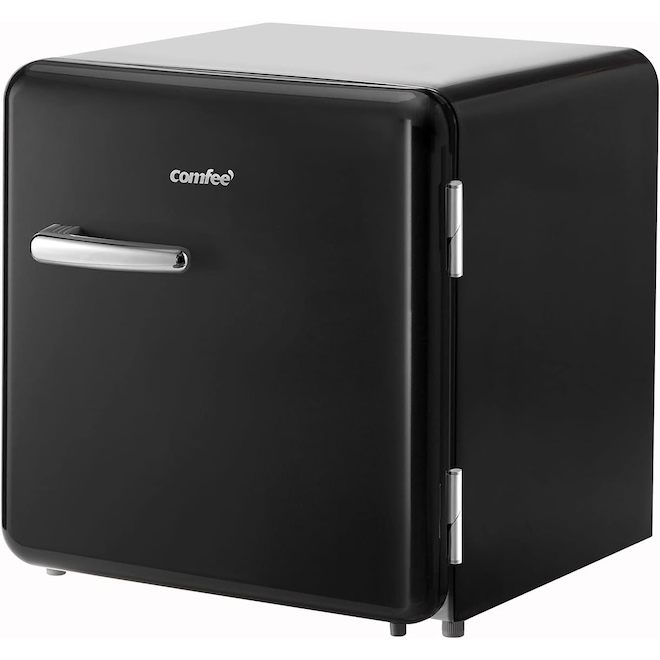 Comfee Retro-Style Mini-Refrigerator 1.6-cu.ft. - Black