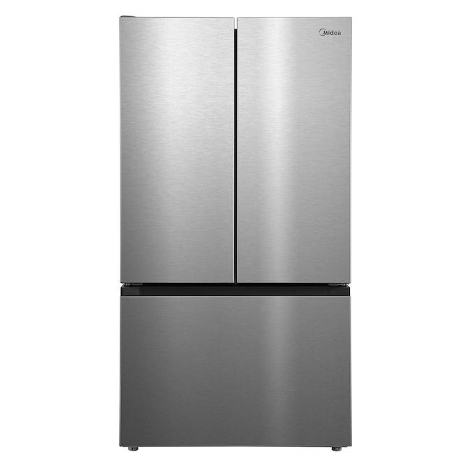 Midea 36-in 31.5-ft³ Standard-Depth French-Door Refrigerator - Stainless Steel