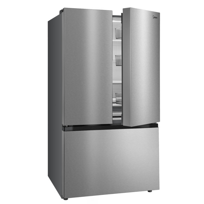 Midea 36-in 31.5-ft³ Standard-Depth French-Door Refrigerator - Stainless Steel