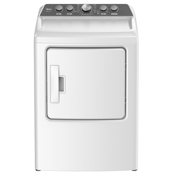 Midea 6.7-ft³ Electric Dryer with Sensor Drying - White