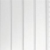 Revêtement vertical Kaycan, blanc, vinyle, 10 pi de long x 10 po de large