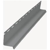 Larmier Timberlake de Kaycan, vinyle gris ardoise, 2 po h. x 5/8 po É. x 12 pi L.