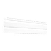 Kaycan Double 4 Colonial 145-in x 8-in White Vinyl Siding