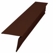 Aluminium Reversible Drip Edge 3" x 3" - Chocolate Brown