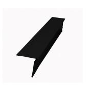 Solin de toit réversible en aluminium 3" x 3", noir