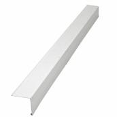 Kaycan Aluminum L-Trim Siding - White - Fade-Resistant - 1 1/4-in W x 12-ft L x 1 3/16-in D