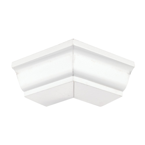 Gouttière d'angle extérieur Kaycan en alumimium blanc semi-brillant, 1 unité