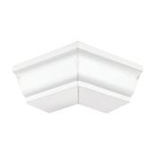 Kaycan 1-Pack Semi-Gloss White Aluminum Outside Corner Gutter
