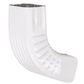 Kaycan Gutter Front Square Elbow - White - Aluminum - 1 Per Pack - 2-in L x 3-in W