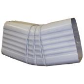 Kaycan Gutter Side Off-Set Elbow - White - Aluminum - 1 Per Pack - 2-in L x 3-in W