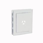 Kaycan Deluxe Wall Plate - White - Screwless - 7-in L x 8-in W