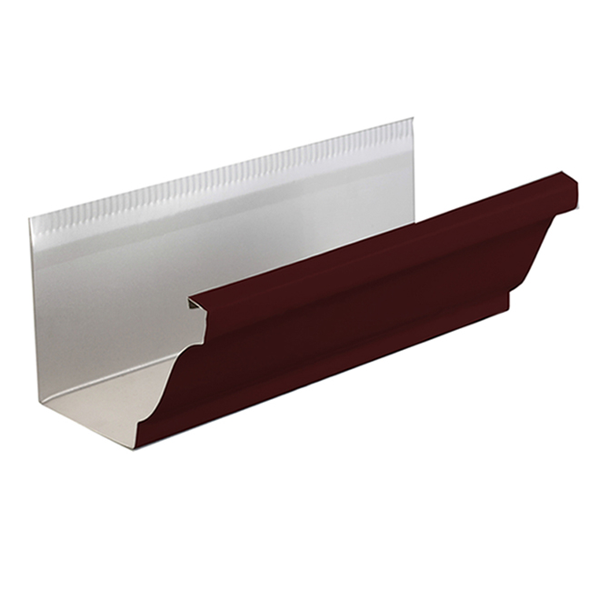 Kaycan Gutter Chocolate Brown Aluminum 1 Per Pack 192in L x 4in W 216037 RONA