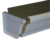 Kaycan Gutter Left End Cap - White - Aluminum - 1 Per Pack - 4-in W