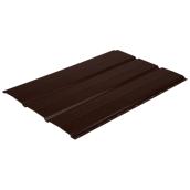 Kaycan Aluminum Solid Soffit - 16-in x 12-ft - Chocolate