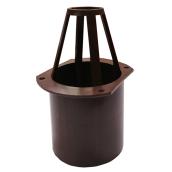 Sortie de gouttière ronde en aluminium Kaycan, 2 po, brun foncé