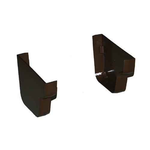 "K-Snap" Vinyl Gutter End Cap Set - 2-Pack