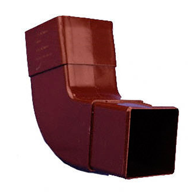 PLASTMO Vinyl Gutter Square Elbow Square Brown 2 1/2" K12022A RONA