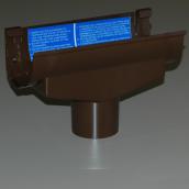 Vinyl Half-Round Centre Drop Outlet