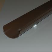 Half-Round Gutter - PVC - 4" x 10' - Brown