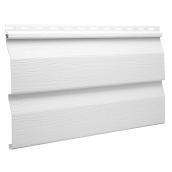Kaycan Prova 9 Exterior Siding - White - Vinyl - 12-ft L x 4 1/2-in W