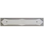 Kaycan Gutter Pipe Strap - Aluminum - White - 3-in L x 2-in W