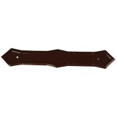 Kaycan Gutter Pipe Strap - Semi-Gloss Chocolate Brown - Aluminum - 1 Per Pack - 3-in L x 2-in W