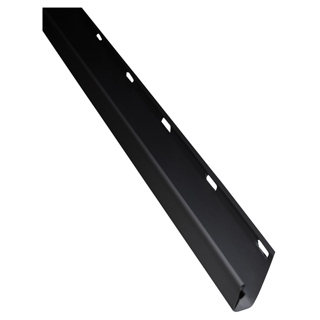 Kaycan Soffit J-Trim - Black - Aluminum - 12-ft L x 3/8-in W