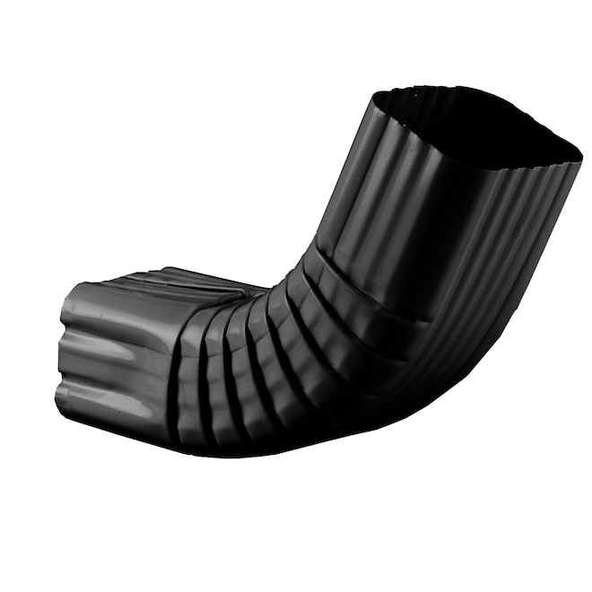 Kaycan 2.5 x 2.5-in Black Aluminum Downspout Elbow