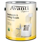 Avanti Supreme Premium Interior Acrylic Latex Paint - Water-Based - Velvet Finish - Pastel Base - 3.42 L