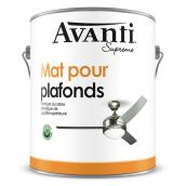 Peinture pour plafonds, Avanti, latex, 3,78 l, fini mat, blanc