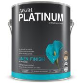 Avanti Platinum Paint and Primer in One for Interior and Exterior - Zero VOC - Linen - White - 3.78 L