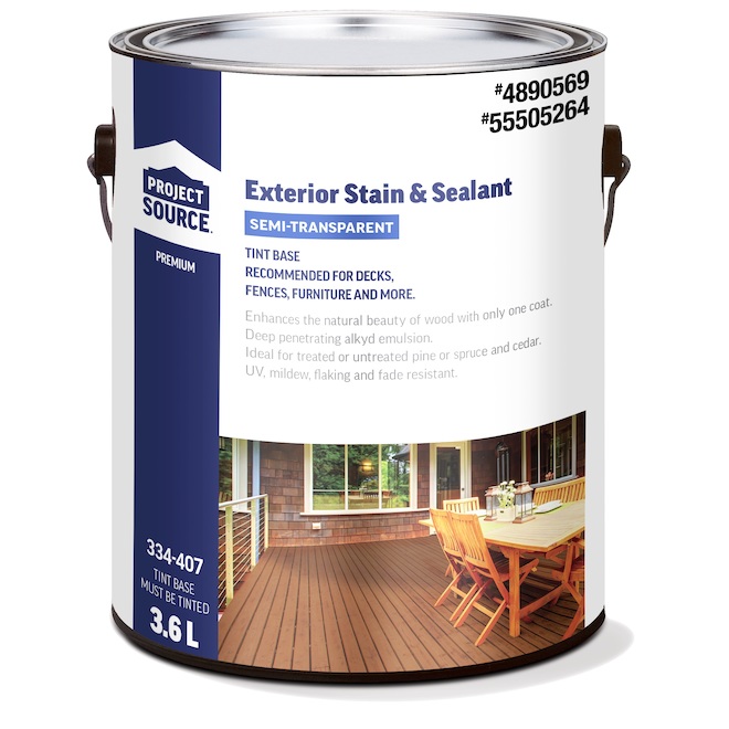 RONA Project Source Premium Tintable SemiTransparent Exterior Wood