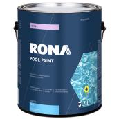 RONA Premium Satin Blue Pool Acrylic Paint - 3.7-L