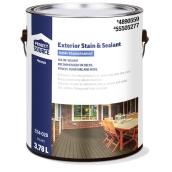 Project Source Premium Walnut Finish Semi-Transparent Exterior Wood Stain and Sealer in One - 3.78-L