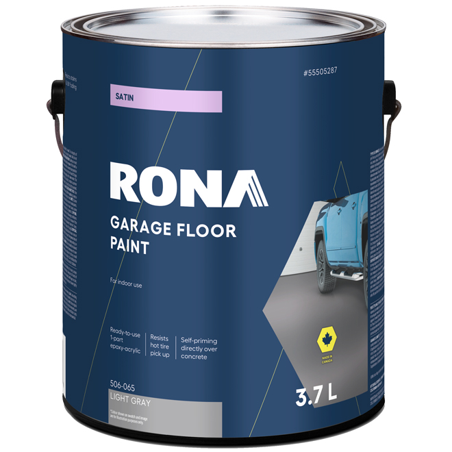 RONA Satin Light Grey Garage Floor Paint - 3.78 Litres