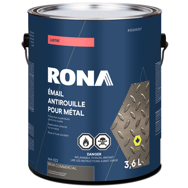 Peinture antirouille à l'huile - - Bleu sécurité - Fini lustré - 3.6 L Denalt main image 1