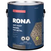 RONA 3.6 L Anti-Rust Oil-Based Metal Enamel Paint - Gloss Brown