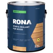 RONA 3.7 L Water-Based Water-Repellent Translucent Exterior Stain - Cedar
