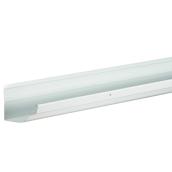 Primeau 120-in White Galvalume Steel Hi-Bak Gutter