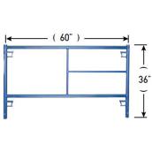 Metaltech Standard Frame Scaffold - Powder Coated - Gravity Lock - 36-in H x 60-in W