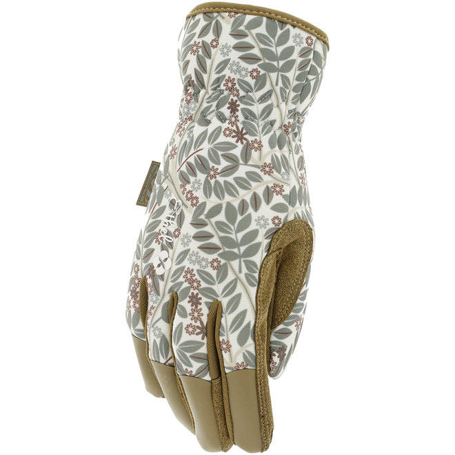 Gants de jardinage Ethel pour femmes, format moyen, cuir synthétique, evergreen