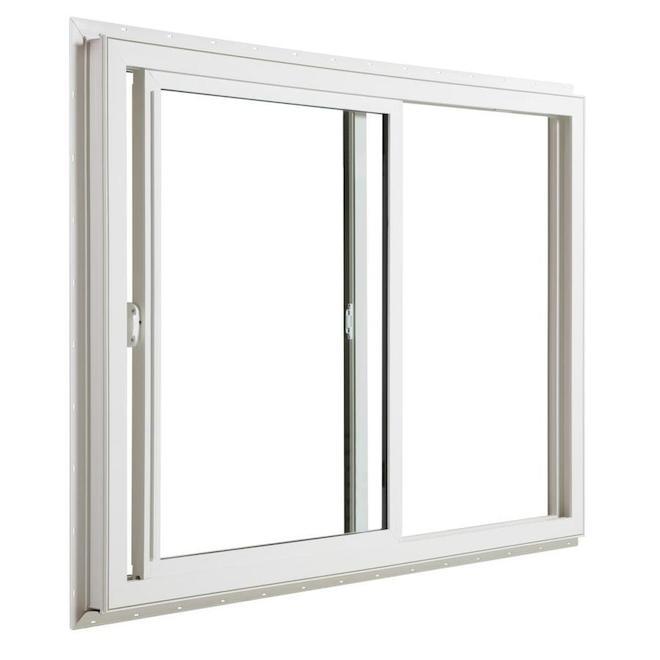 Jeld-Wen 36-in x 24-in Obscure Low-E Argon Double Pane Vinyl Sliding Window