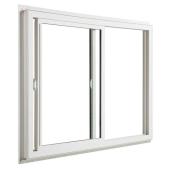 JELD-WEN 48-in x 48-in Low-E Argon Double Pane Vinyl Sliding Window